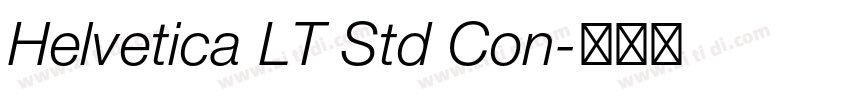 Helvetica LT Std Con字体转换